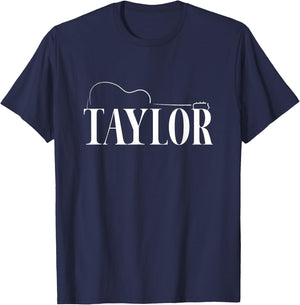 Taylor Guitar Music Personalized Taylor Name T-Shirt - T-Shirt | Navy