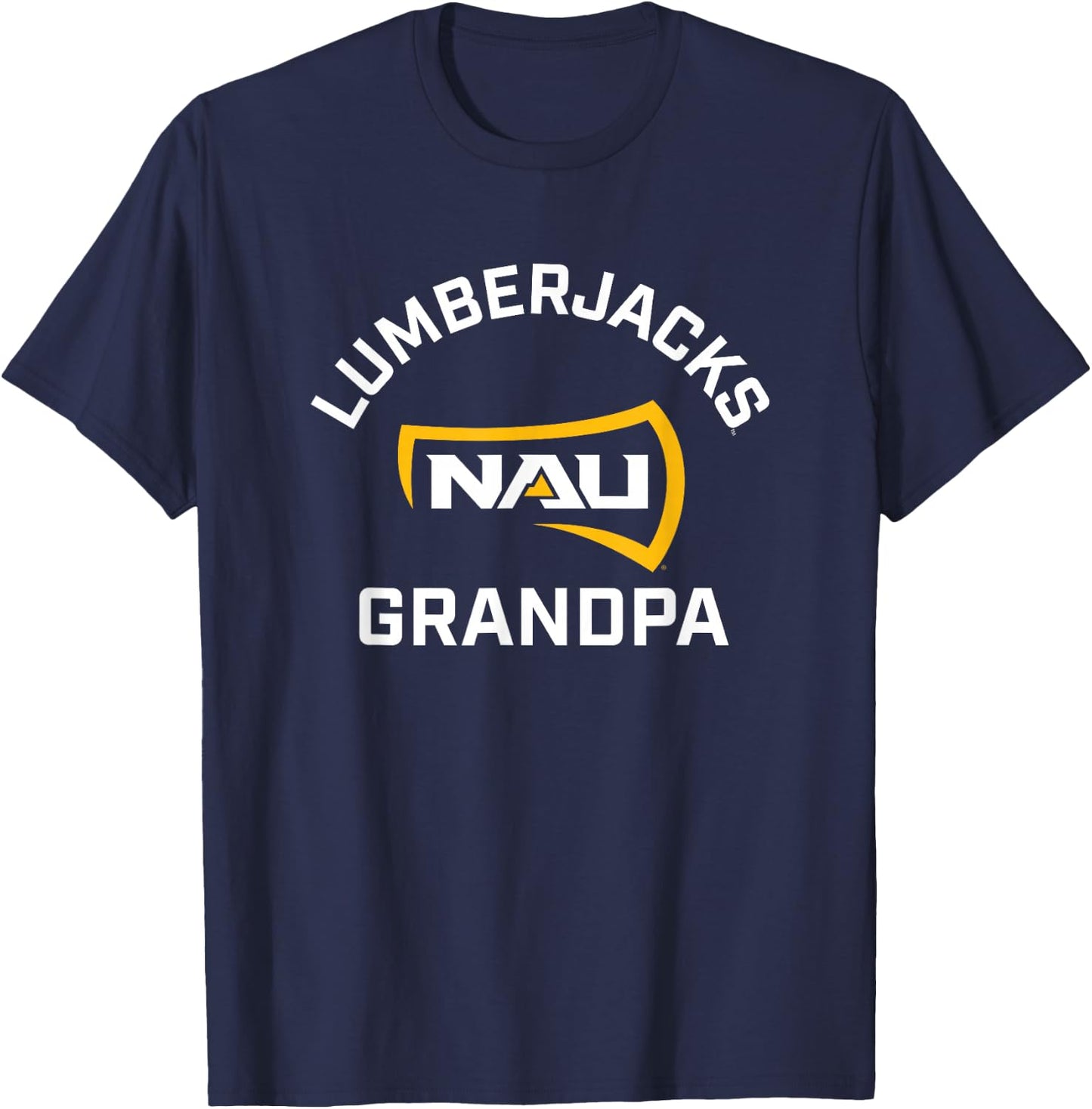 Northern Arizona NAU Lumberjacks Arched Grandpa T-Shirt - T-Shirt | Navy