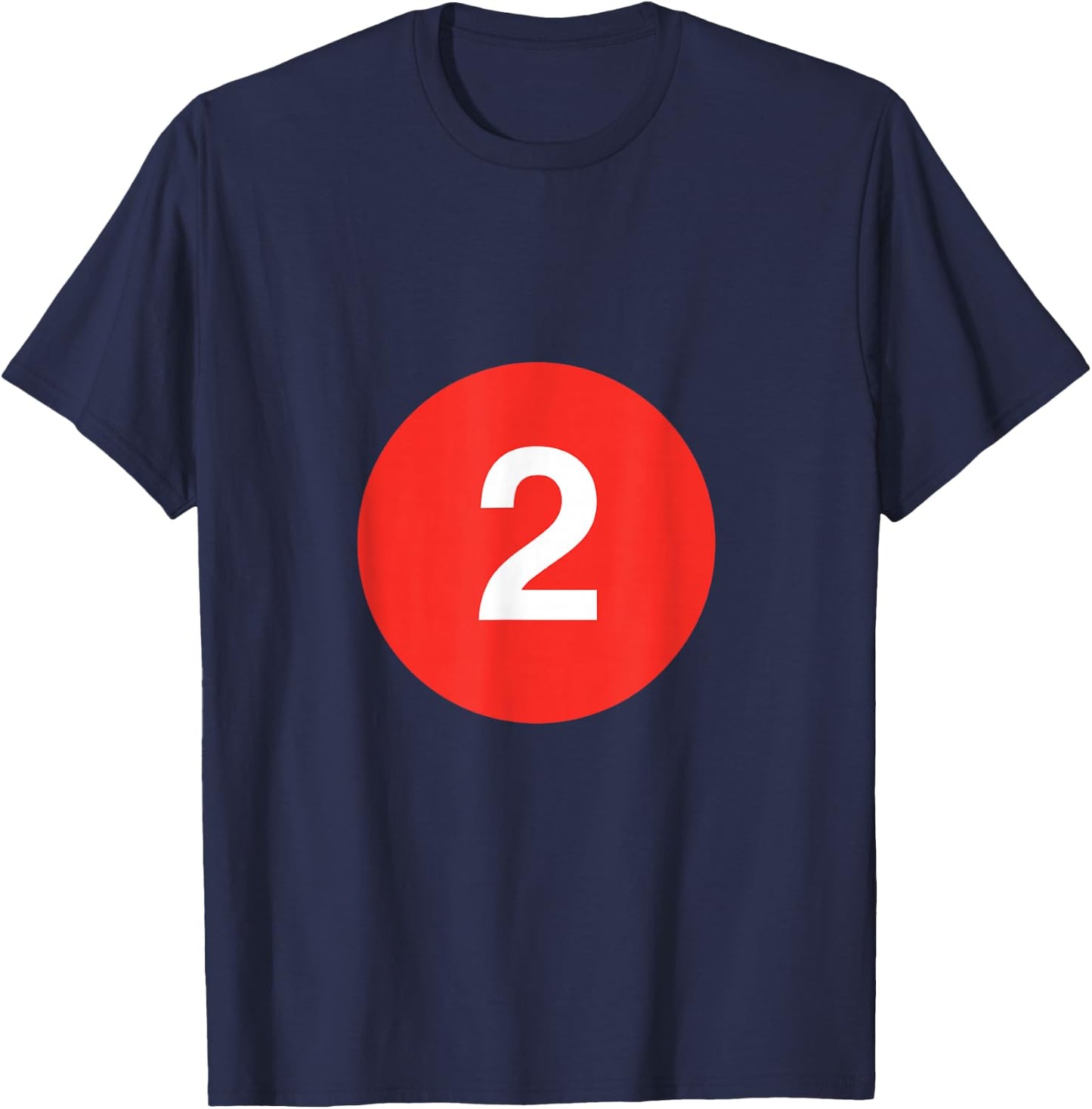 2 Line - NYC Subway Train - 7 Avenue Express - Bronx T-Shirt - T-Shirt | Navy