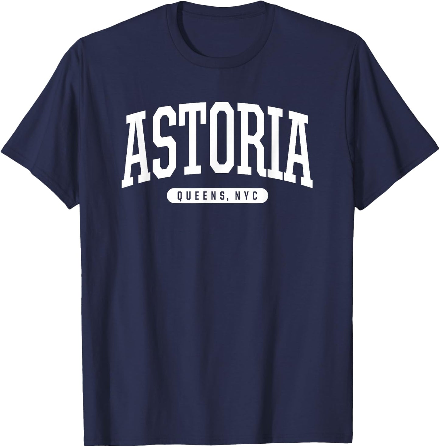 NYC Borough Astoria Queens New York T-Shirt - T-Shirt | Navy