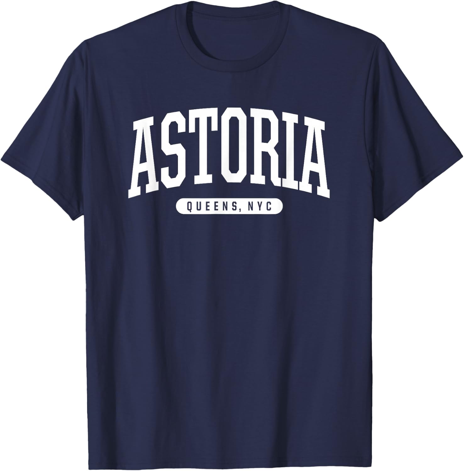 NYC Borough Astoria Queens New York T-Shirt - T-Shirt | Navy