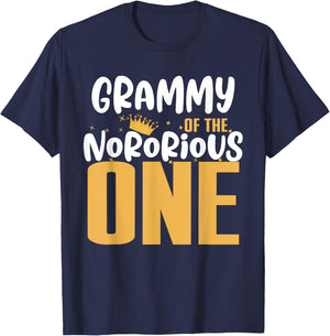 Grammy Of The Notorious One Old School 1st Hip Hop Birthday T-Shirt - T-Shirt | Navy