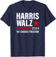 Harris Walz 2024 Kamala Harris Tim Waltz Election Women T-Shirt - T-Shirt | Navy