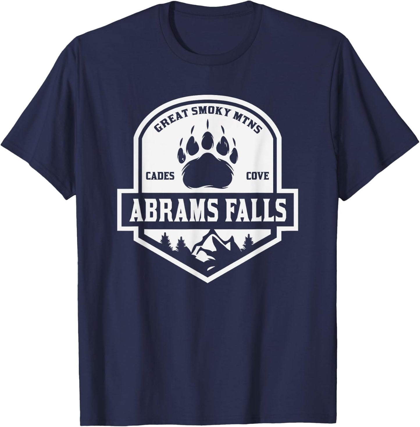 Abrams Falls Great Smoky Mountains T-Shirt - T-Shirt | Navy