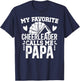 My Favorite Cheerleader Papa Cheer Papa Grandpa T-Shirt - T-Shirt | Navy