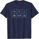 Control All The Things Video Game Controller 80's Style T-Shirt - T-Shirt | Navy