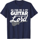 As For Me And My Guitar We Will Serve The Lord Worship Band T-Shirt - T-Shirt | Navy