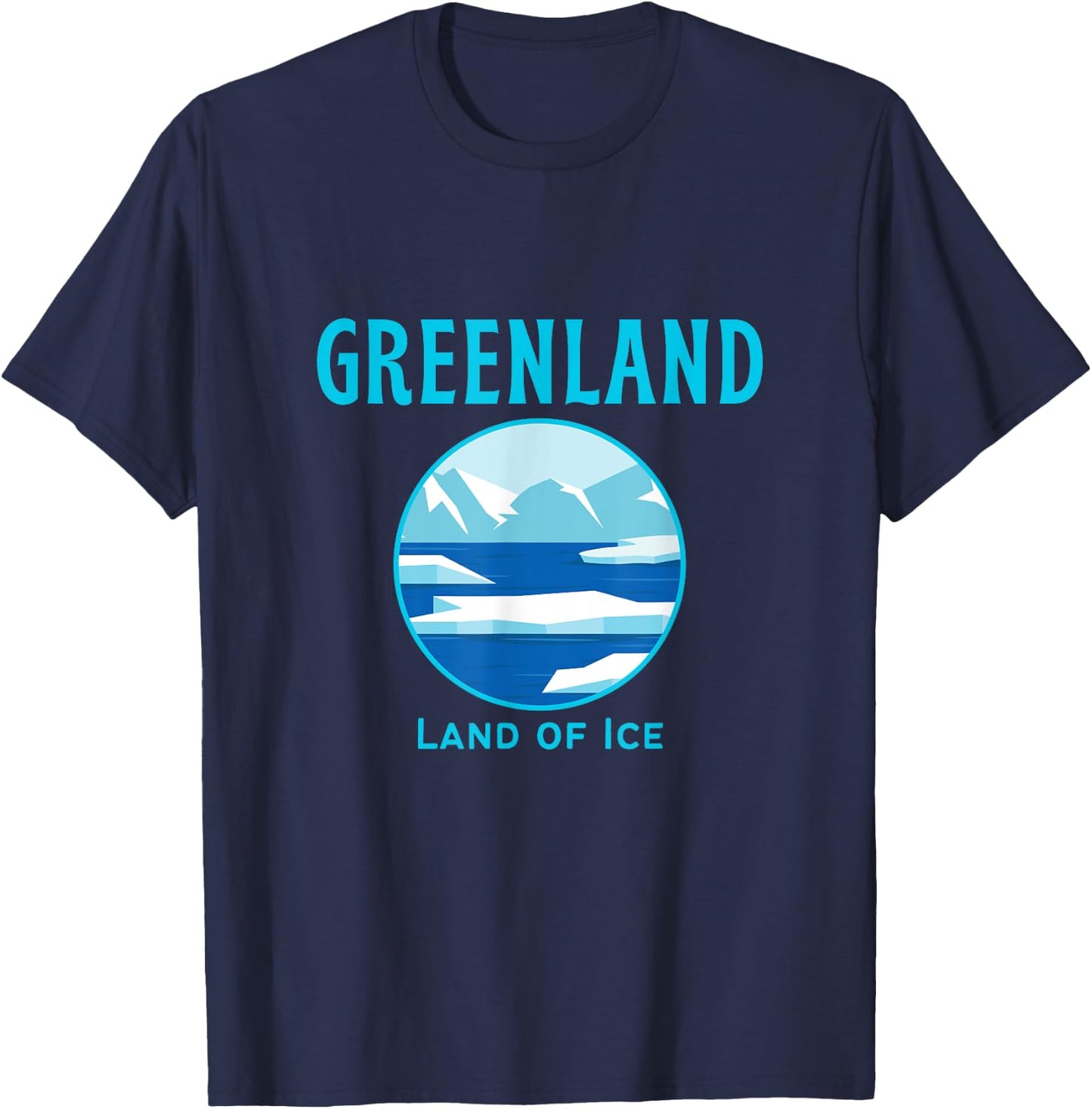 Greenland Travel Iceberg & Glacier: Nuuk Tops, & Gear T-Shirt - T-Shirt | Navy
