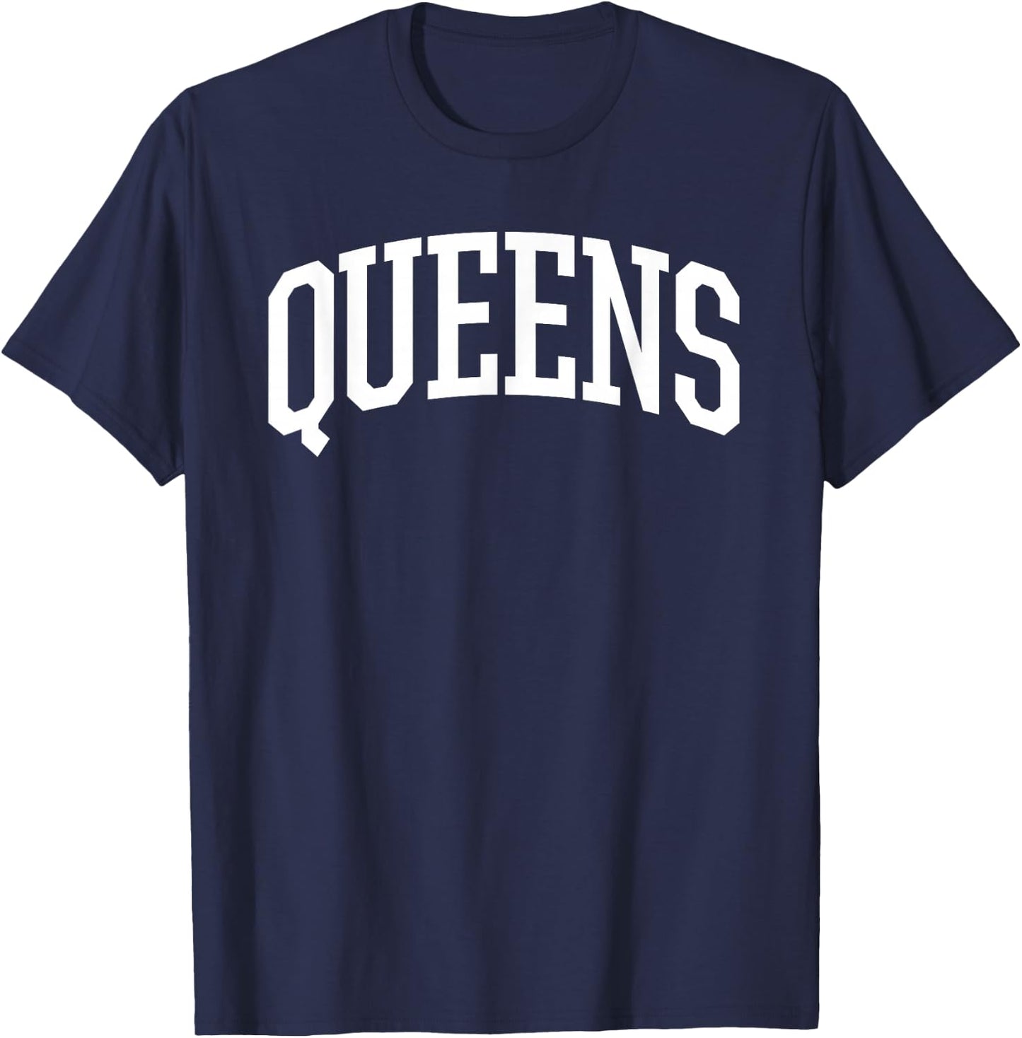 Queens /Queens New York NY Sports College-Style T T-Shirt - T-Shirt | Navy