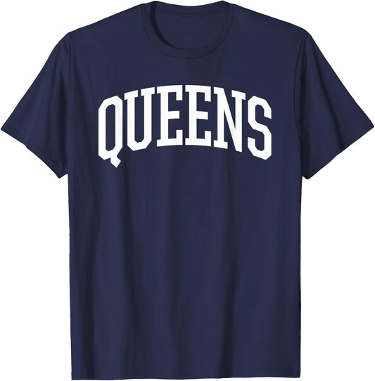 Queens /Queens New York NY Sports College-Style T T-Shirt - T-Shirt | Navy