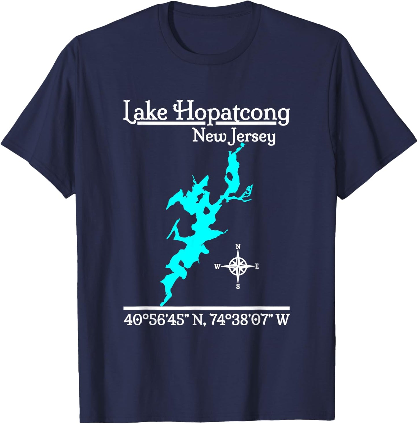 Lake Hopatcong - New Jersey T-Shirt - T-Shirt | Navy