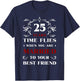 25 Years Married to Best Friend 25th Anniversary Wedding T-Shirt - T-Shirt | Navy