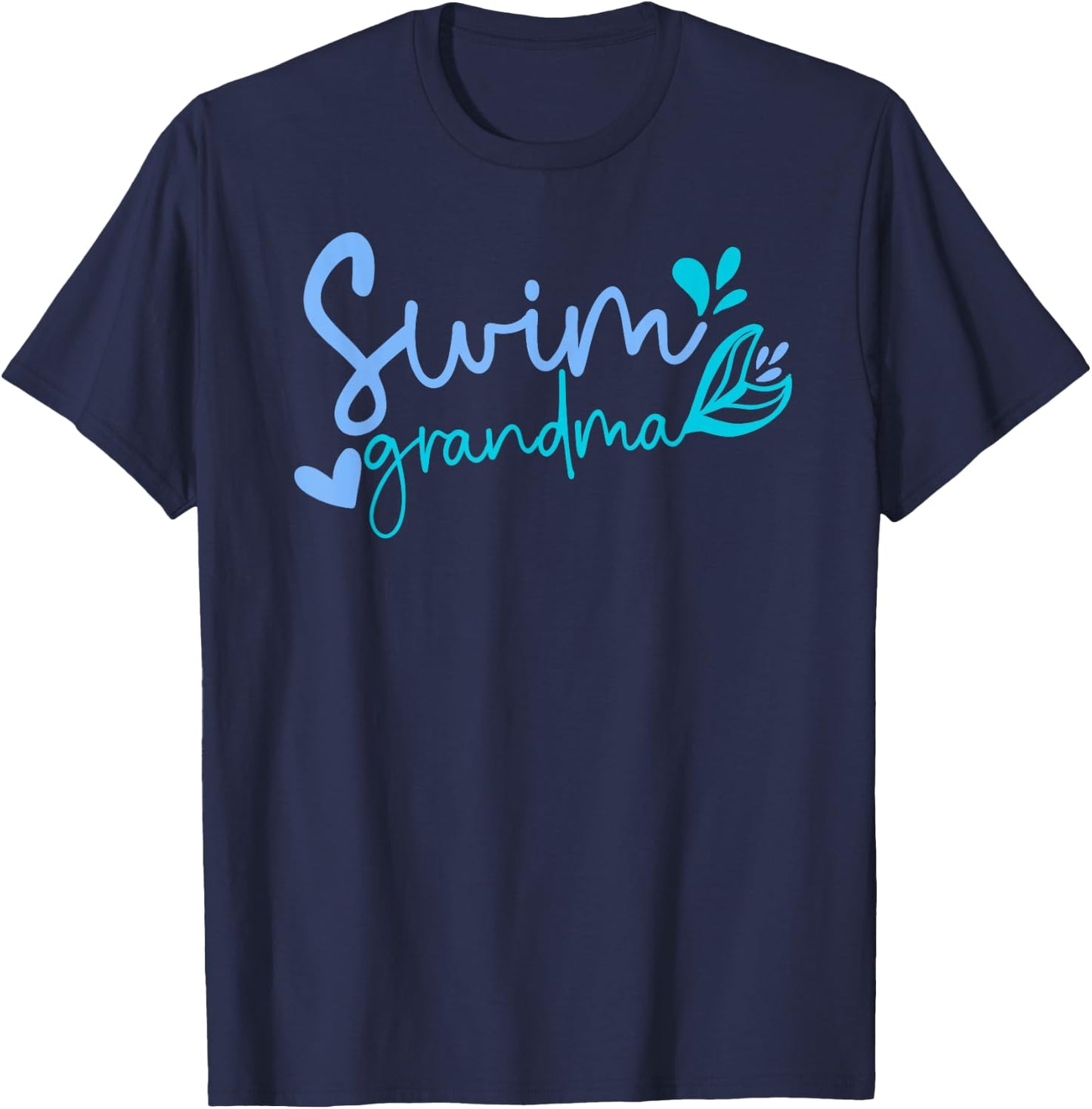 Swim Grandma Swimming Grandma Of A Swimmer Grandmother T-Shirt - T-Shirt | Navy