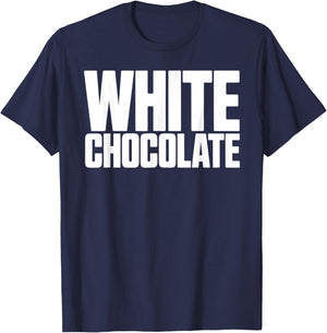 Funny White Chocolate Lover September Sweet Classy Novelty T-Shirt - T-Shirt | Navy