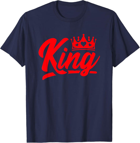King Hearts Halloween Costume - Valentines King of Hearts T-Shirt - T-Shirt | Navy