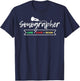 Retro Sonographer Ultrasound Sonography Technician T-Shirt - T-Shirt | Navy
