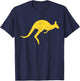Vintage Kangaroo Australia Shirt Aussie Roo Kangaroo T-Shirt - T-Shirt | Navy