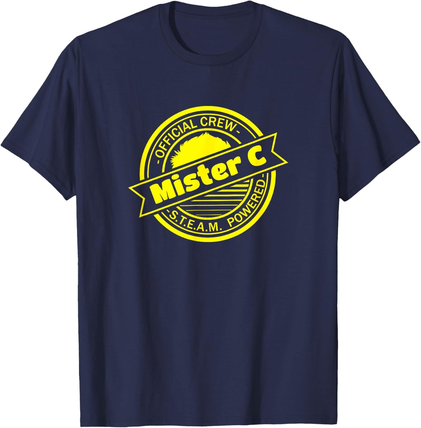 Mister C Official Crew STEAM Powered T-Shirt - T-Shirt | Navy