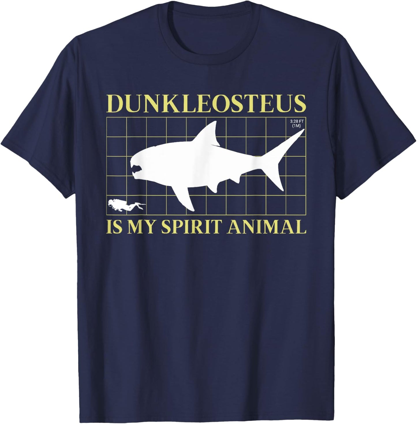 Dunkleosteus Is My Spirit Animal Devonian Sea Monster T-Shirt - T-Shirt | Navy