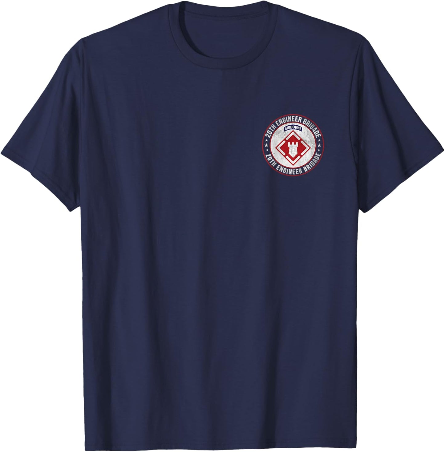 20th Engineer Brigade Military Veterans Day Father Day T-Shirt - T-Shirt | Navy