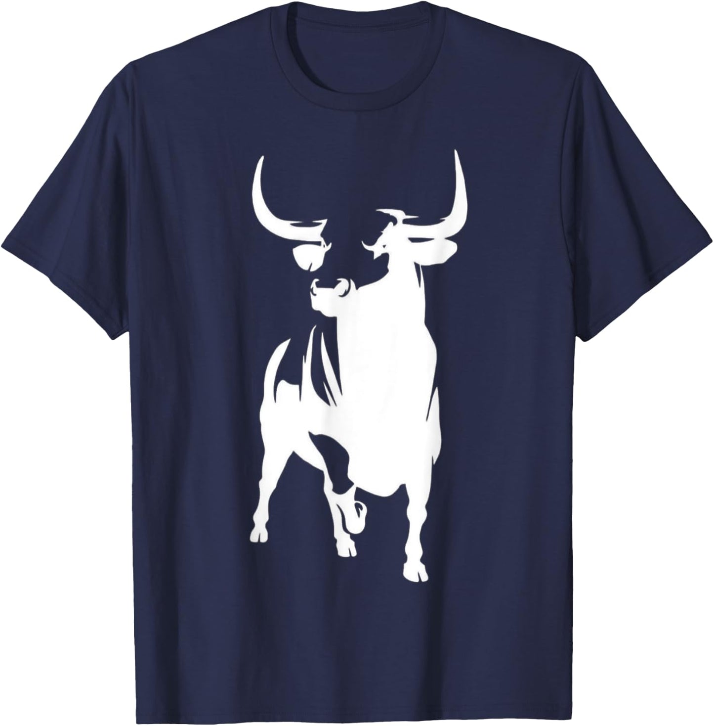 Angry Raging Bull - Majestic & Bodacious Bull Riding T-Shirt - T-Shirt | Navy