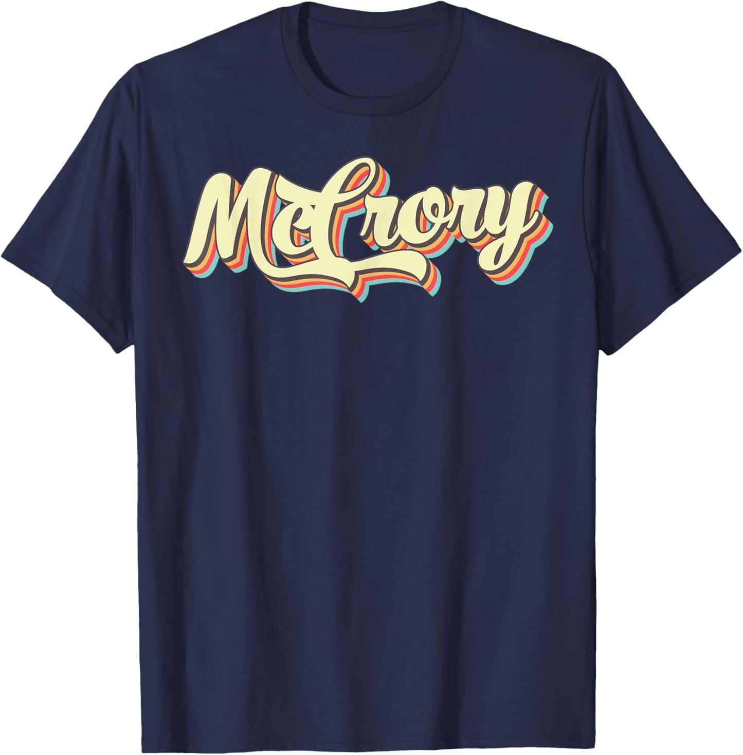 McCrory Retro Art Baseball Font Vintage T-Shirt - T-Shirt | Navy