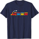 Kids Trains For Boys Steam Locomotive Train For Toddler Boys T-Shirt - T-Shirt | Navy