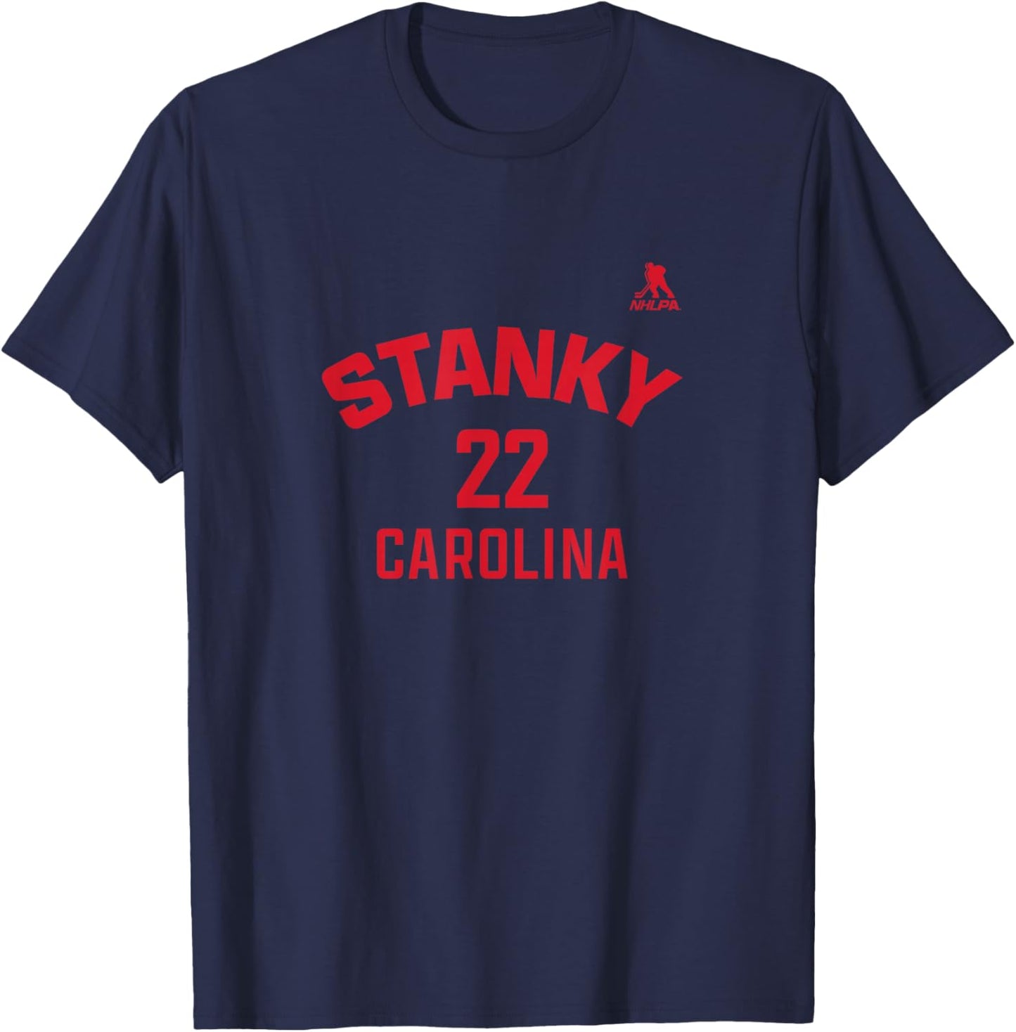 Logan Stankoven - Name & Number - Carolina Hockey T-Shirt - T-Shirt | Navy