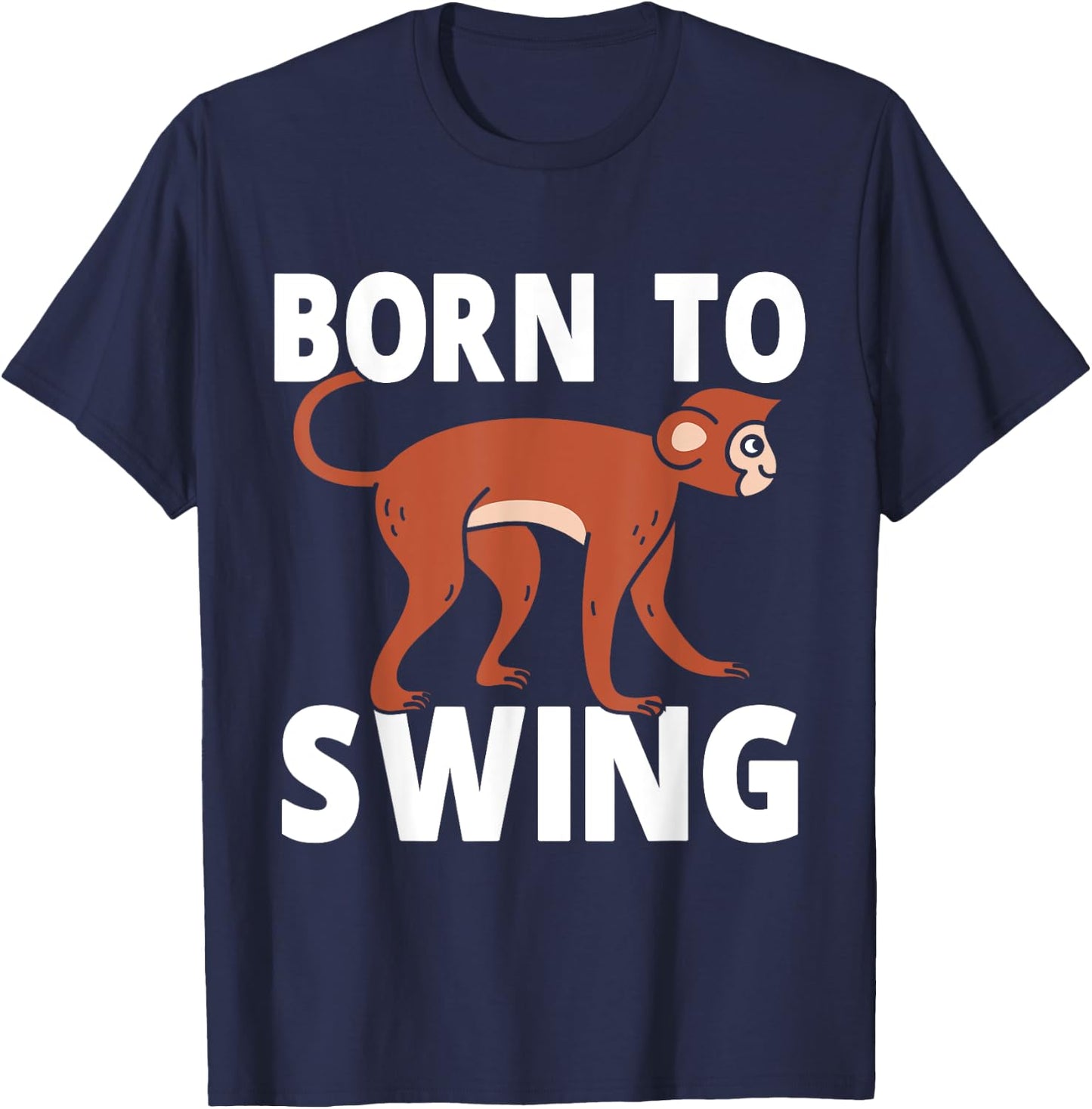 Born to swing Monkey T-Shirt - T-Shirt | Navy