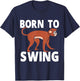 Born to swing Monkey T-Shirt - T-Shirt | Navy