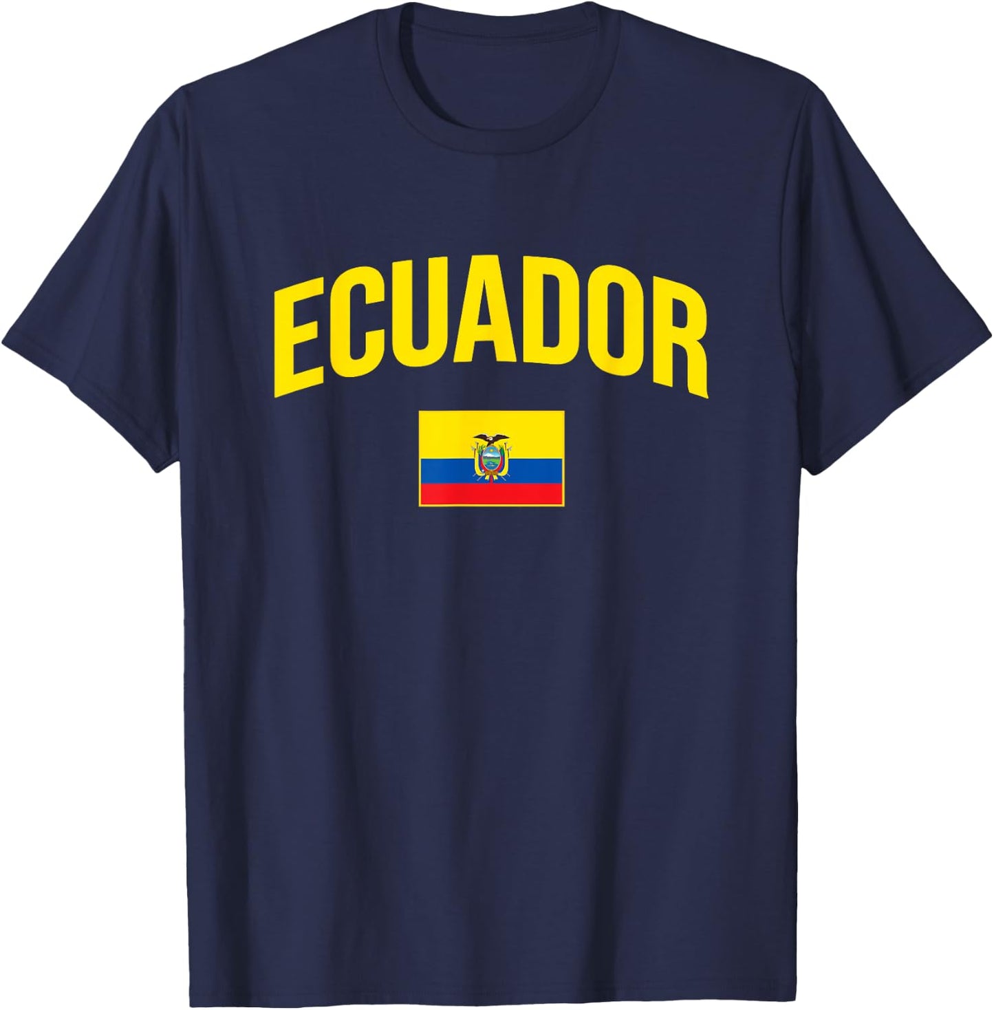 Ecuador - Flag of Ecuador - Throwback Design - Classic T-Shirt - T-Shirt | Navy