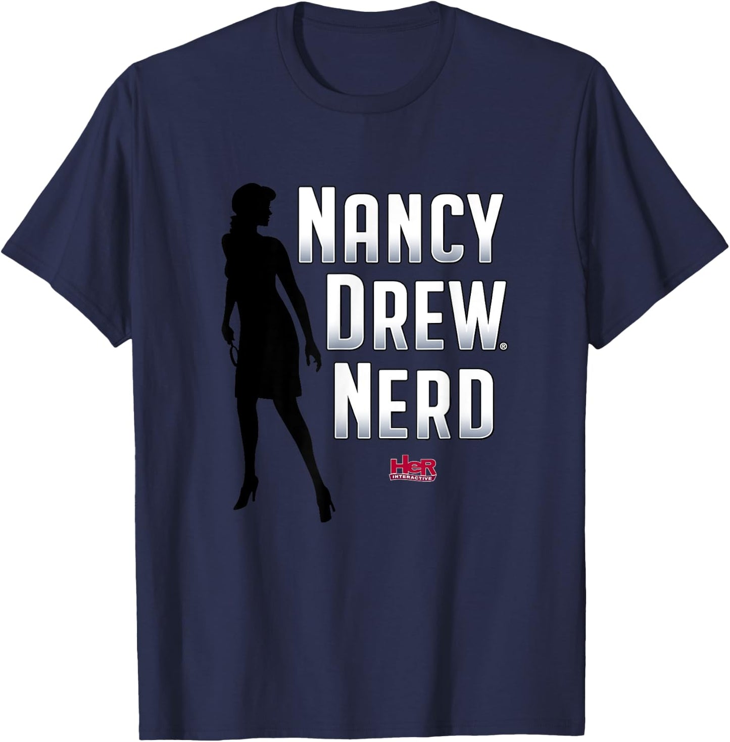 Nancy Drew: Nancy Drew Nerd T-Shirt - T-Shirt | Navy