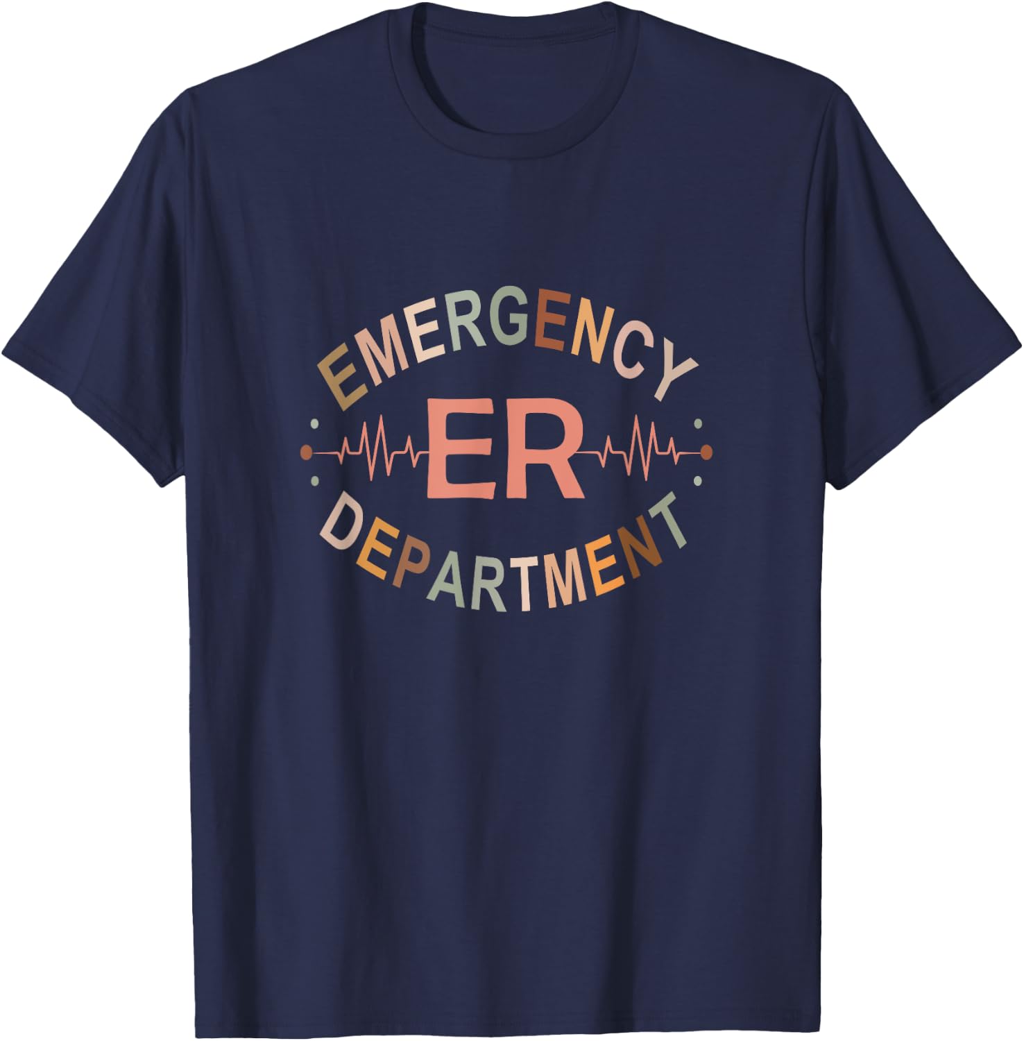 Emergency Department Emergency Nurse Emergency Room Nurse T-Shirt - T-Shirt | Navy