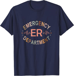 Emergency Department Emergency Nurse Emergency Room Nurse T-Shirt - T-Shirt | Navy
