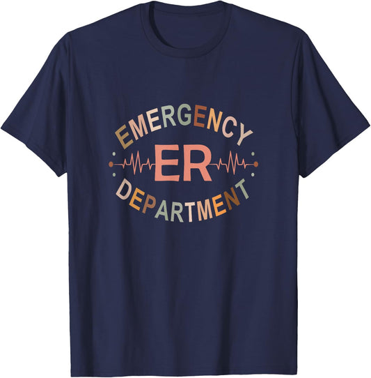 Emergency Department Emergency Nurse Emergency Room Nurse T-Shirt - T-Shirt | Navy