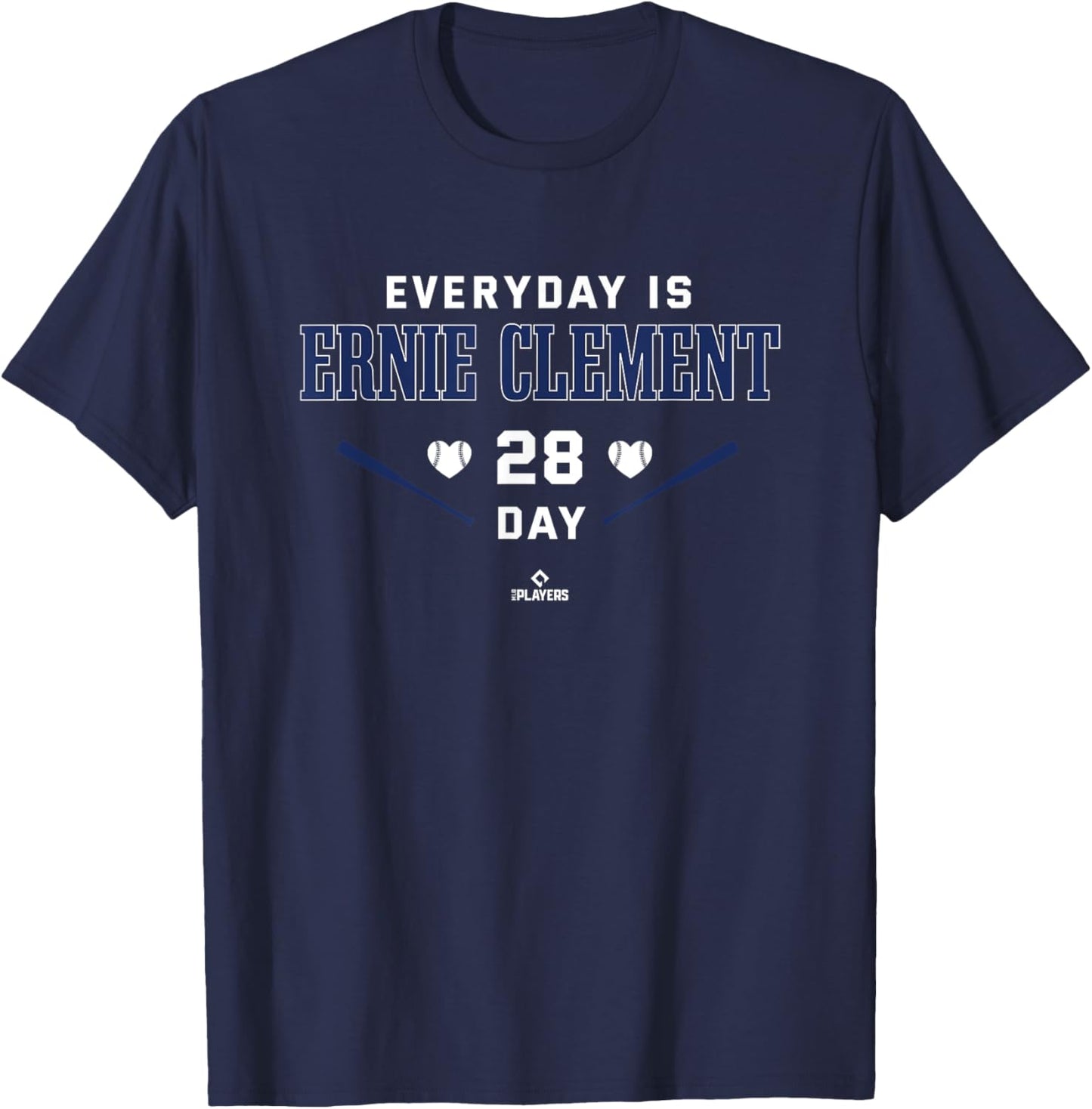 Everyday Is Ernie Clement Toronto Baseball MLBPA T-Shirt - T-Shirt | Navy