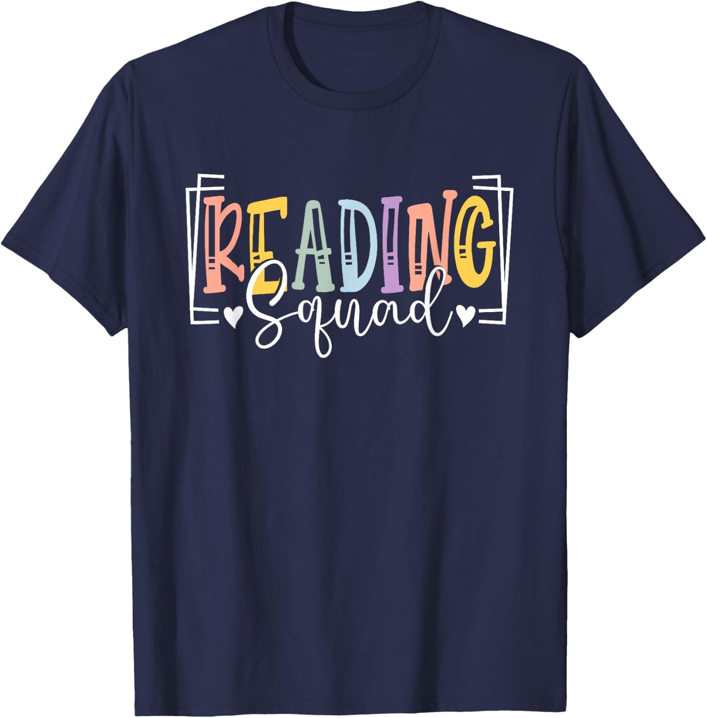 Reading Specialist Squad School Reading Interventionist Team T-Shirt - T-Shirt | Navy