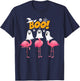 Funny Flamingo Boo - Flamingo Lover Spooky Ghost Halloween T-Shirt - T-Shirt | Navy