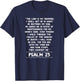 The lord is my shepherd Psalm 23 Jesus Christian Gift T-Shirt - T-Shirt | Navy