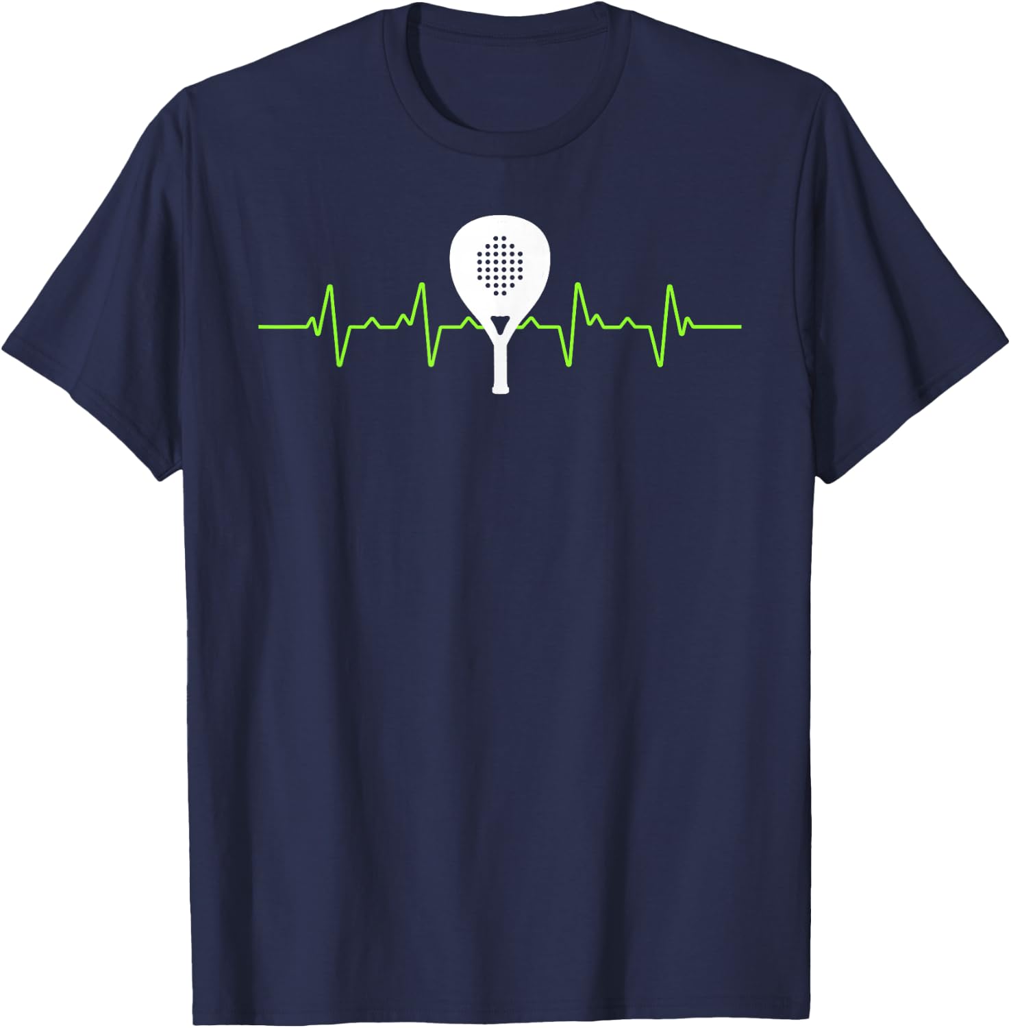 Padel Heartbeat Padel Player Paddle Tennis Padel Tennis T-Shirt - T-Shirt | Navy