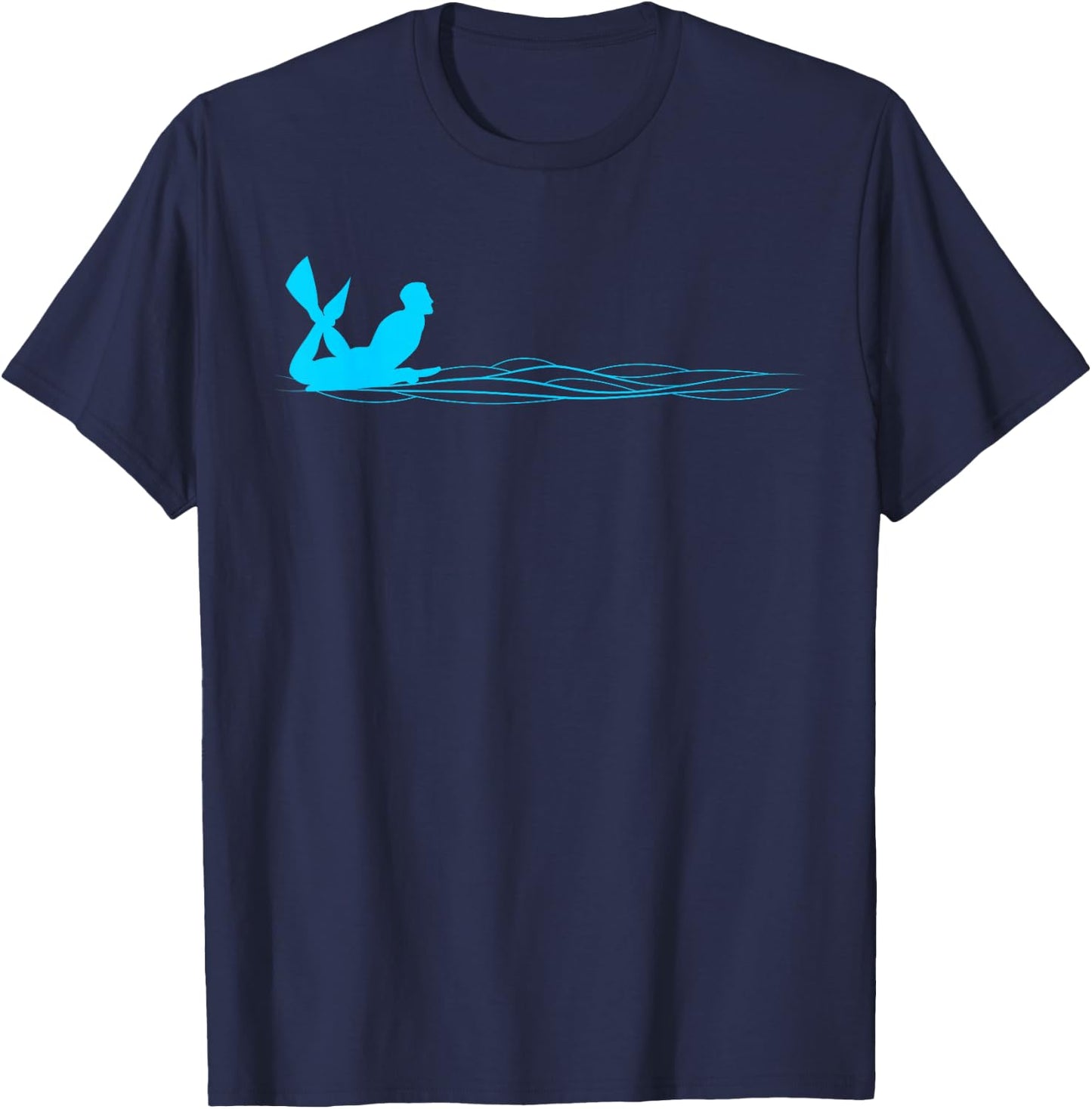 Minimalistic Bodyboard Graphic T-Shirt - T-Shirt | Navy
