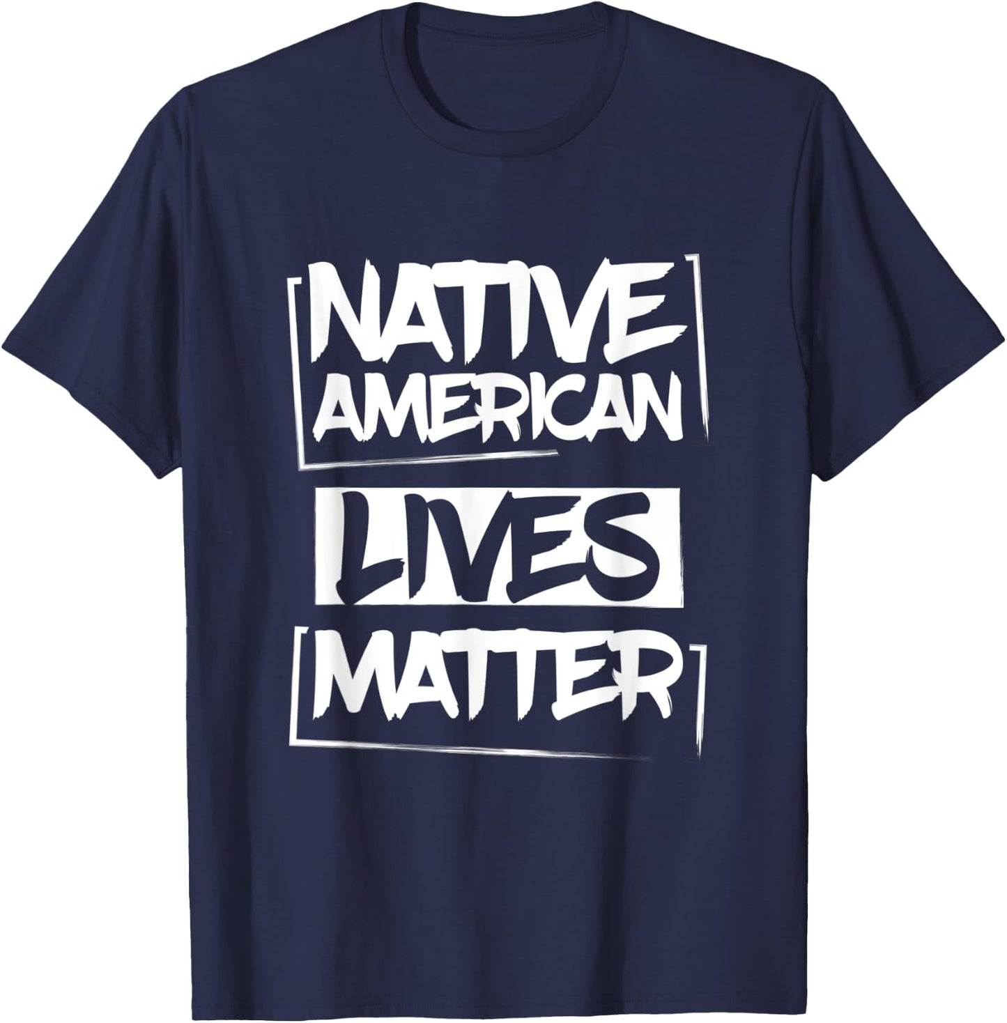 Native American Lives Matter Indigenous Peoples Day Pride T-Shirt - T-Shirt | Navy