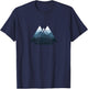 Outdoor Nature Trees Forest Minimalism Triangle Climate Protection T-Shirt - T-Shirt | Navy