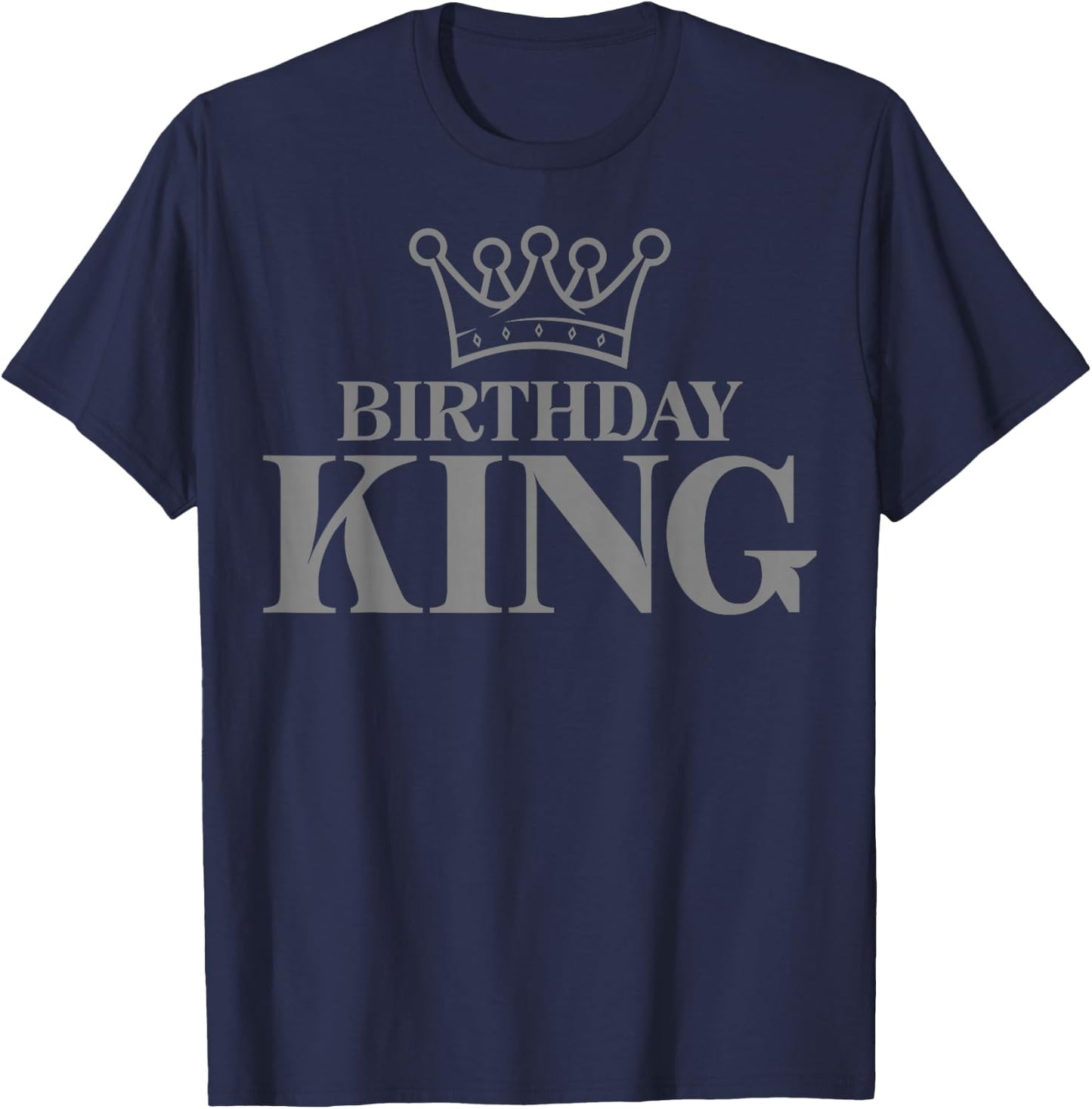 Crown - Birthday King T-Shirt - T-Shirt | Navy