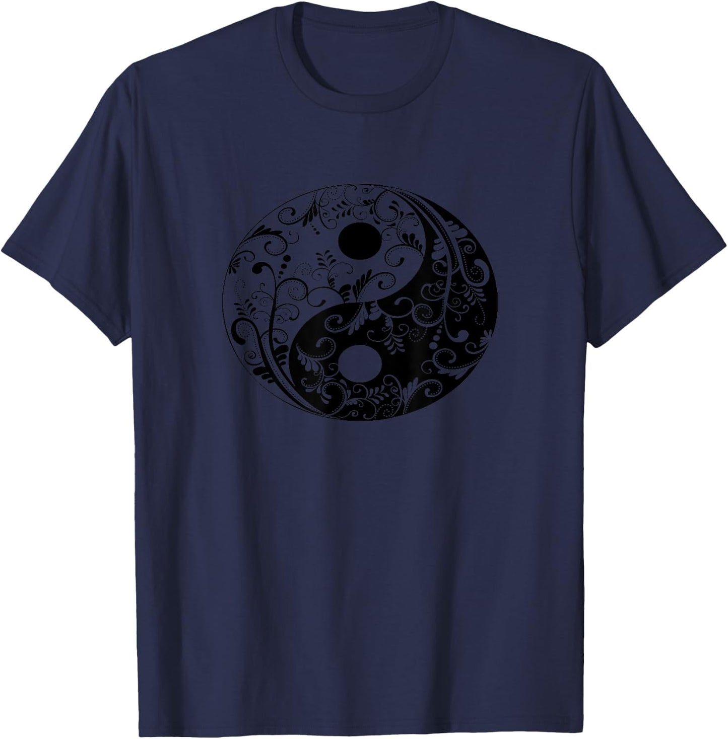 Yin Yang Qi Gong yoga Tai Chi T-Shirt - T-Shirt | Navy