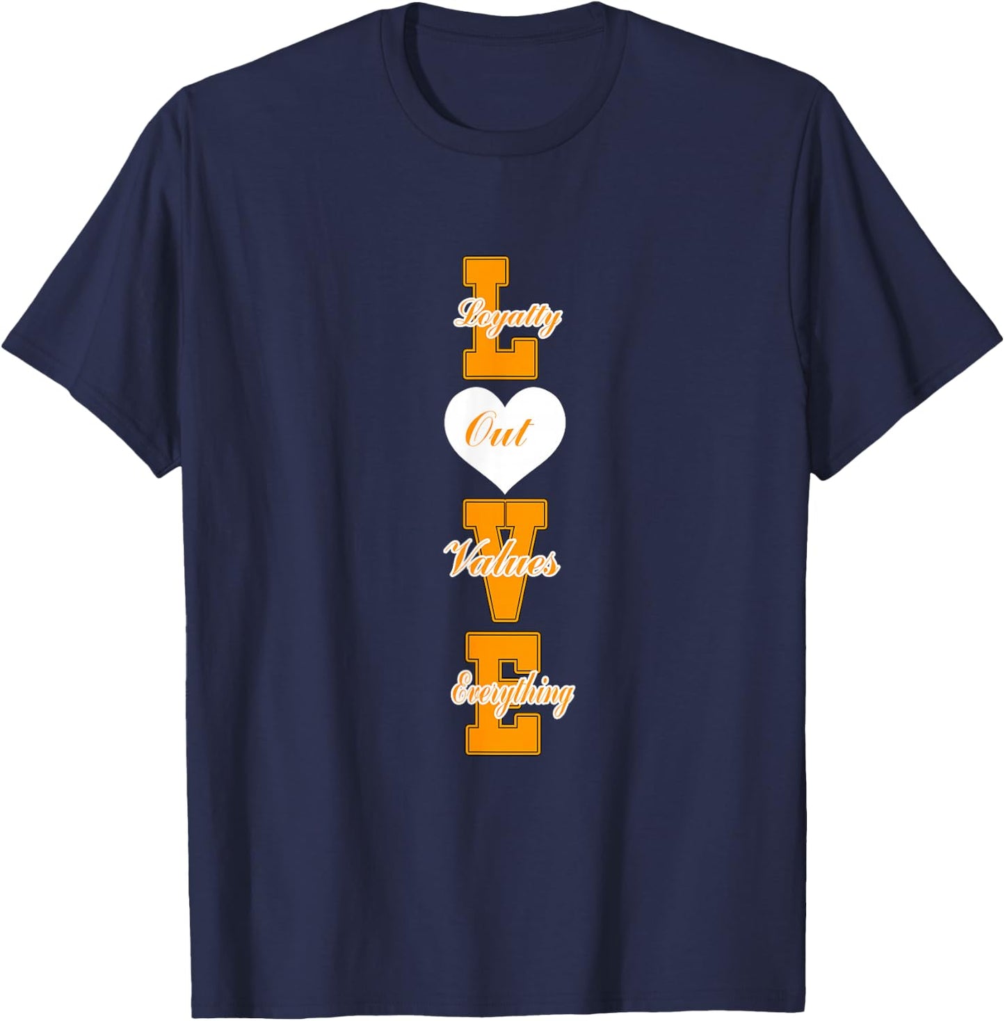 Orange Loyalty > Everything Orange Graphic T-Shirt - T-Shirt | Navy