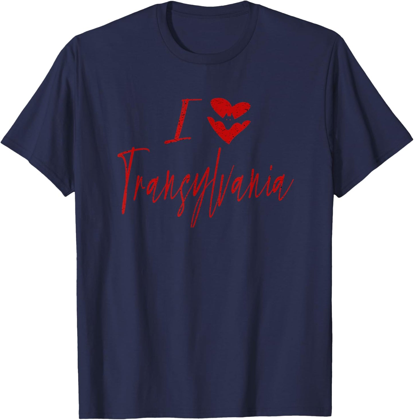 I Love Transylvania - Halloween Vampire T-Shirt - T-Shirt | Navy