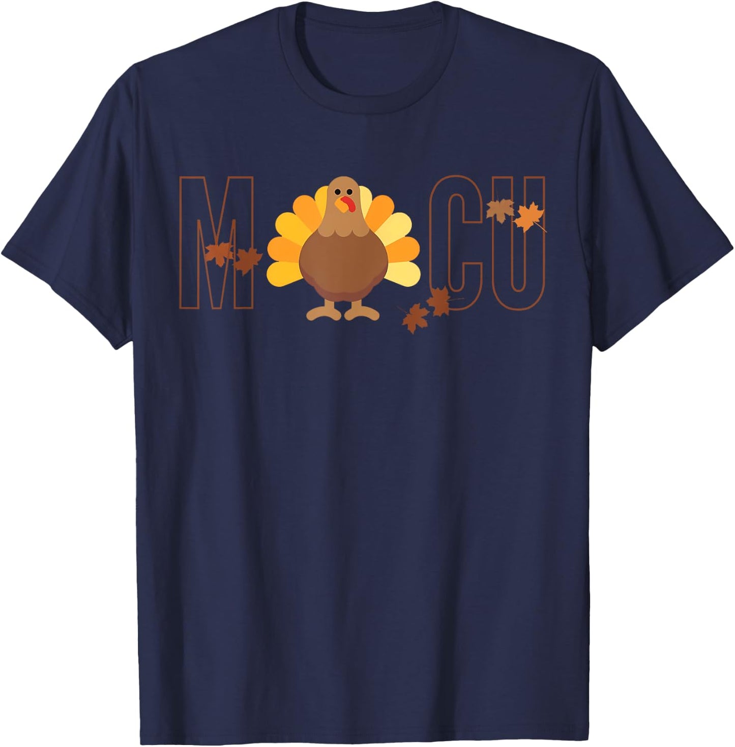 MICU Nurse Fall Turkey Medical Thanksgiving Hospital Party T-Shirt - T-Shirt | Navy