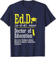 Ed.D. Doctorate Graduation Definition Doctor of Education T-Shirt - T-Shirt | Navy