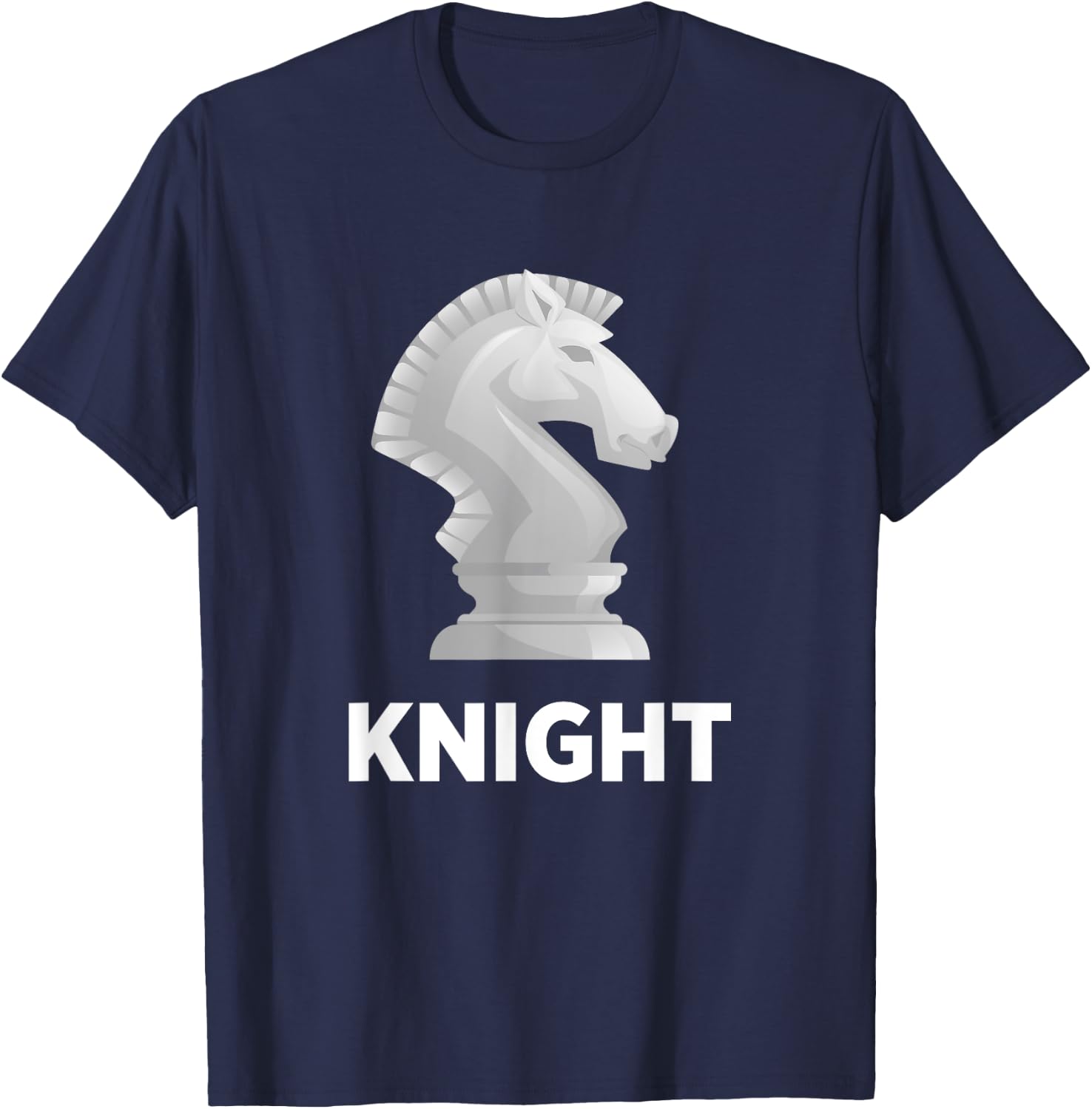 Knight Chess Piece Game Matching Simple Halloween Costume T-Shirt - T-Shirt | Navy